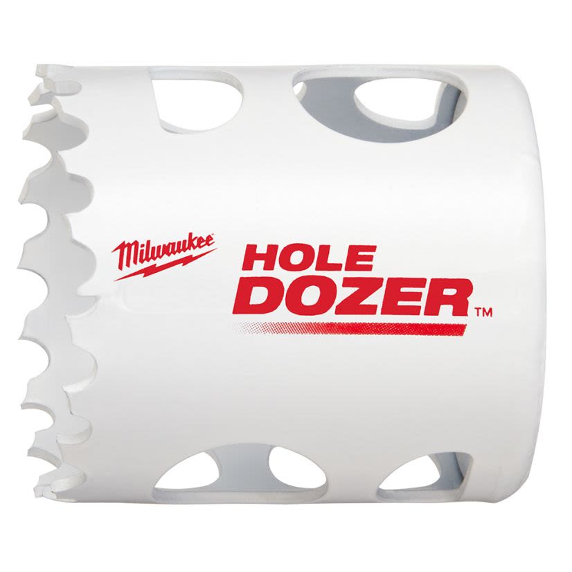 Milwaukee HOLE DOZER Ice Hardened 49-56-0112 Hole Saw, 1-7/8 in Dia, 1-5/8 in D Cutting, Bi-Metal/8% Cobalt Cutting Edge